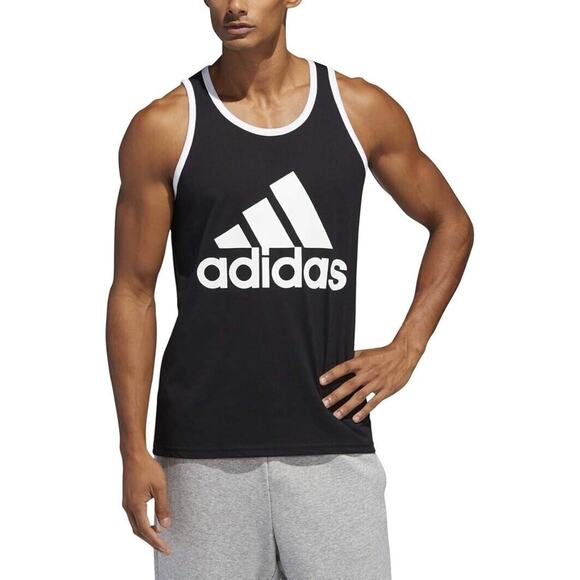 Adidas Black/White GD8593 Multi Sport Men's BOS Classic Tank Top Size M NEW - Picture 1 of 9